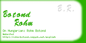 botond rohm business card